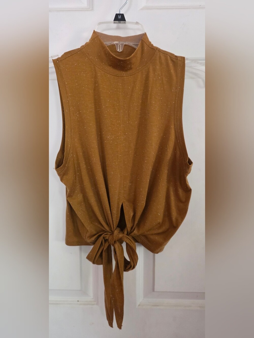 Lululemon Sleeveless Tie-Front Tank Top in Amber Brown
